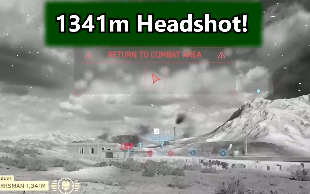 1341米！《战地6》玩家创造世界最远距离狙杀
